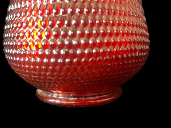 Vintage LE Smith Swung Glass Vase 34” Tall Ruby Red Mid-Century Modern XLarge Vase - Image 4