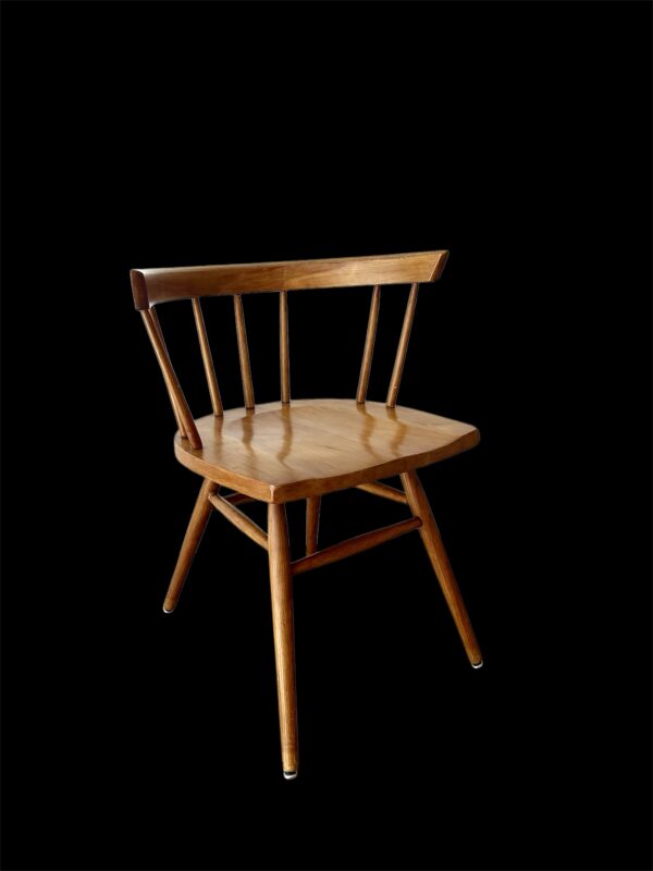 Rare Possible Prototype George Nakashima for Knoll “Straight Chair” – 7-Rung Back - Image 10