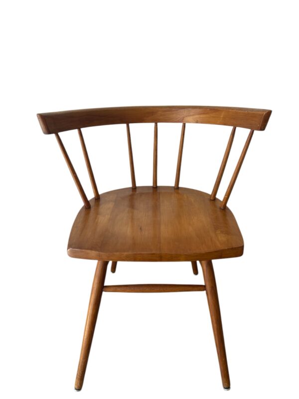 Rare Possible Prototype George Nakashima for Knoll “Straight Chair” – 7-Rung Back - Image 2