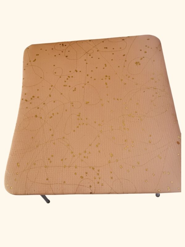 Vintage MCM Gossip / Phone Bench 1950s Atomic Bench Chair - Image 9