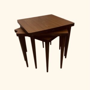 MCM Stacking Tables / MCM Nesting End Tables / Danish Modern Square Tables