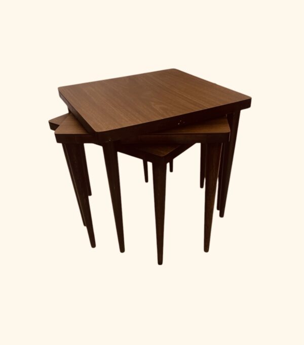 MCM Stacking Tables / MCM Nesting End Tables / Danish Modern Square Tables