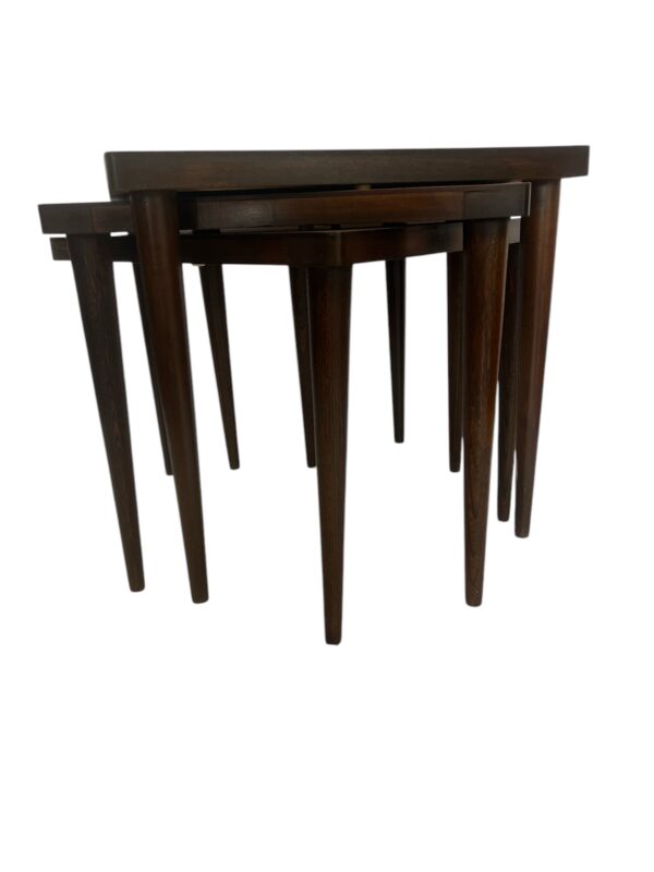 MCM Stacking Tables / MCM Nesting End Tables / Danish Modern Square Tables - Image 7