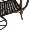 Vintage -Antique Wicker Tea Trolly/Bar Cart with Removable Glass Top Tray - Image 9