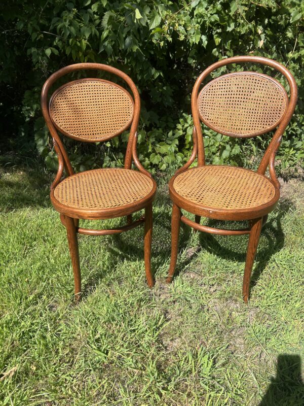 Vintage Posible Thonet Style Bentwood with Oval Cane Back / Seat - Image 9