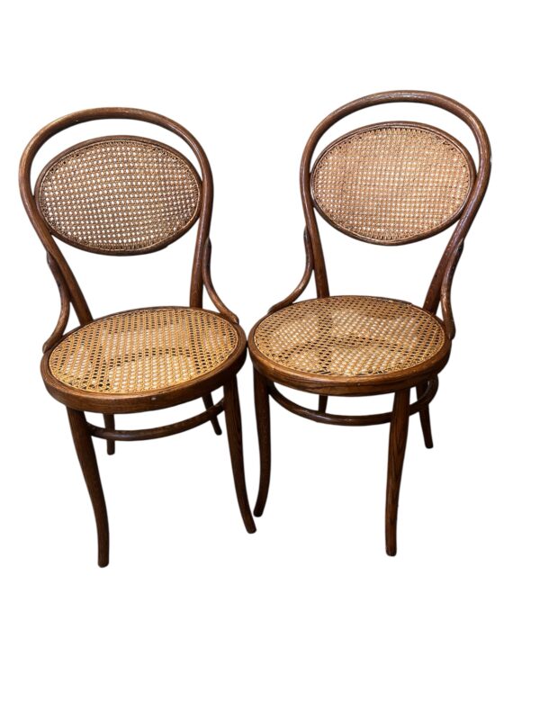Vintage Posible Thonet Style Bentwood with Oval Cane Back / Seat