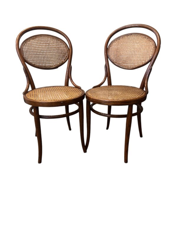 Vintage Posible Thonet Style Bentwood with Oval Cane Back / Seat - Image 2
