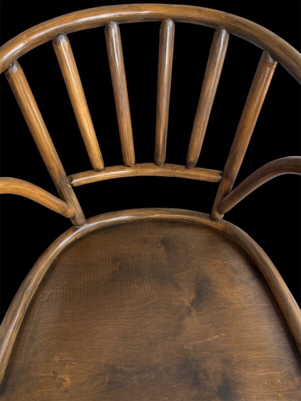 Vintage Rattan Swivel Barrel Chair/ Mid Century Modern Accent Seating / Boho Coastal Retro Furniture / MCM Lounge Chair. - Image 4